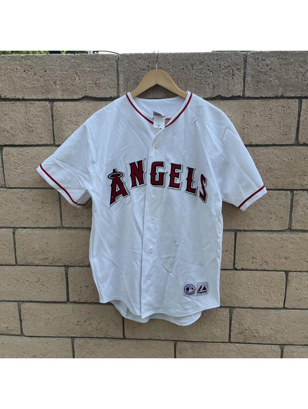 Vintage majestic white and red angels jersey | size M